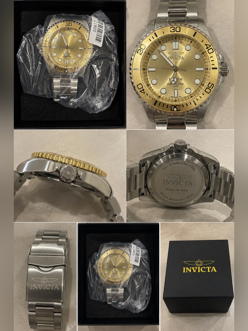 Invicta Men’s Gold & Silver Dive Watch